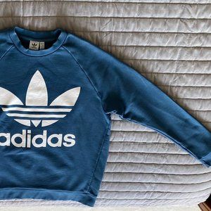 Small Blue Adidas Crewneck